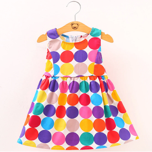 BabyGirl's Multicolour Round Stylish Frocks & Dresses for Kids.