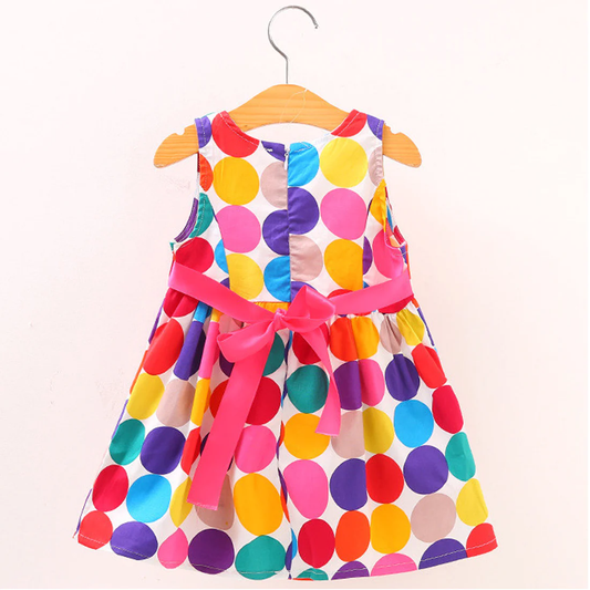 BabyGirl's Multicolour Round Stylish Frocks & Dresses for Kids.