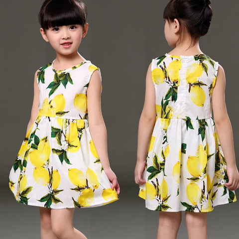 Beast4you BabyGirl's Stylish Designer Lemon & Heart Tunic Dresses (Combo Pack Of 2) for Baby Girl.