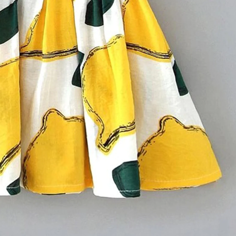 Kids New Fashion Yellow_Green Frock & Dresses for Baby Girls.