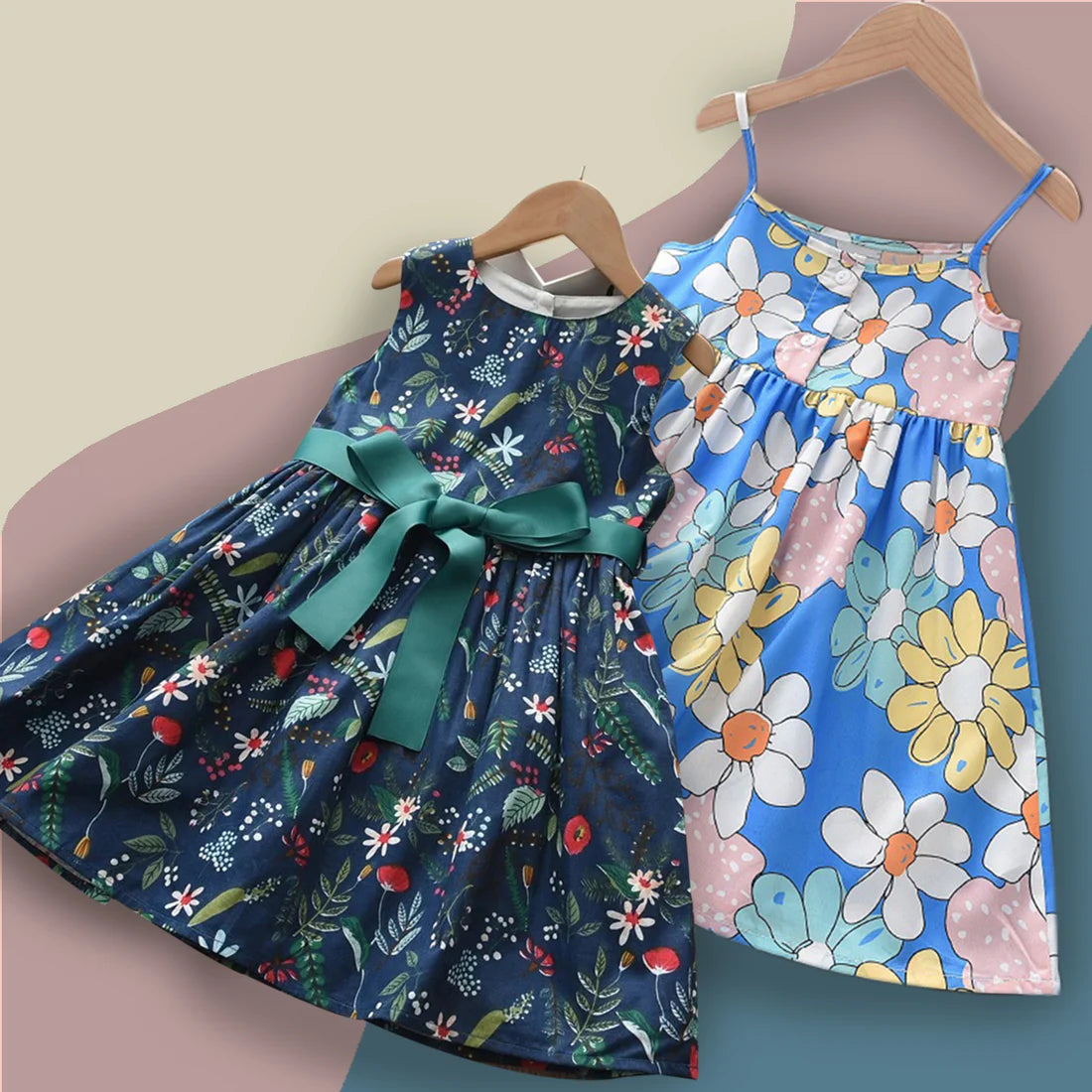 Beast4you BabyGirl Stylish Floral Dresses_Frocks Combo Pack for Baby Girls.