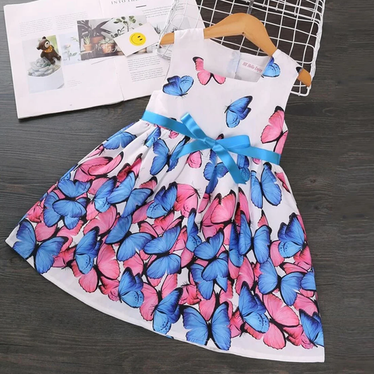 BabyGirl's Cotton Butterfly Stylish Frocks & Dresses for Kids.