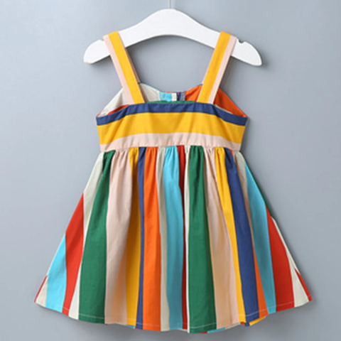 Babydoll New Fashion Lining Multicolor Frocks & Dresses for Baby Girls.