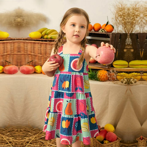 Beast4you Baby Girl's Stylish Designer Butterfly & Fruit's Tunic Dresses (Combo Pack Of 2) For Baby Girl.