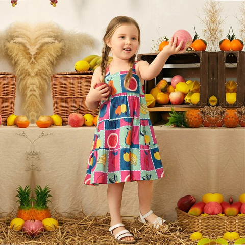 Baygirl Princess Fruit Cami Designer Frocks for Baby Girl.