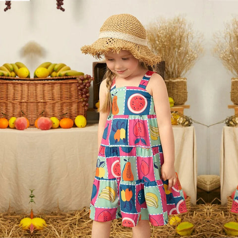 Beast4you Baby Girl's Stylish Designer Butterfly & Fruit's Tunic Dresses (Combo Pack Of 2) For Baby Girl.