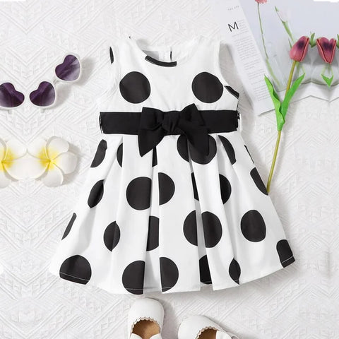 Beast4you Princess BabyGirl's Stylish Dot's & Golden Dot's Cami Dresses_Frocks Combo for Kids.