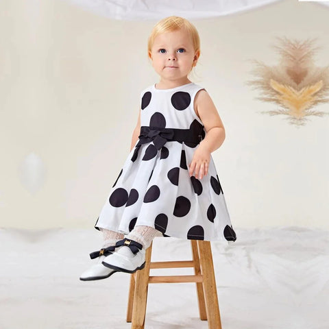 Beast4you Princess BabyGirl's Stylish Dot's & Golden Dot's Cami Dresses_Frocks Combo for Kids.