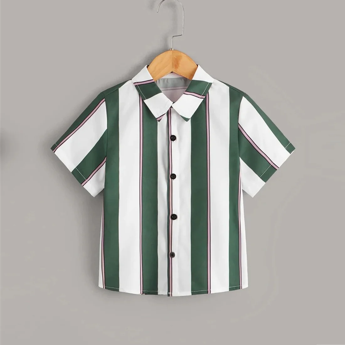 Beast4you Button Front Striped Shirt For Boy.