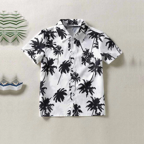 Beast4you Palm Tree Beach Shirt For Boy.