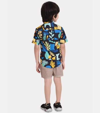 Beast4you Abstract Motifs Printed Boys Shirt