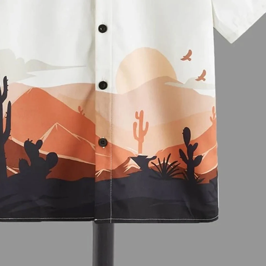 Beast4you Sunshine Day Print Short Sleeve Shirt For Boy.