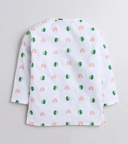 Beast4you Monstera Printed Pyjama Kurta Set