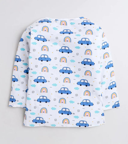 Beast4you Mini Car Printed Pyjama Kurta Set