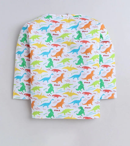 Beast4you Roar Dino Printed Pyjama Kurta Set