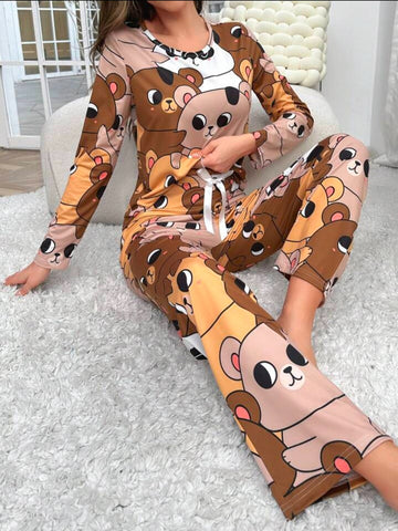 Beast4you AKIKODRAWS Cartoon Graphic PJ Set