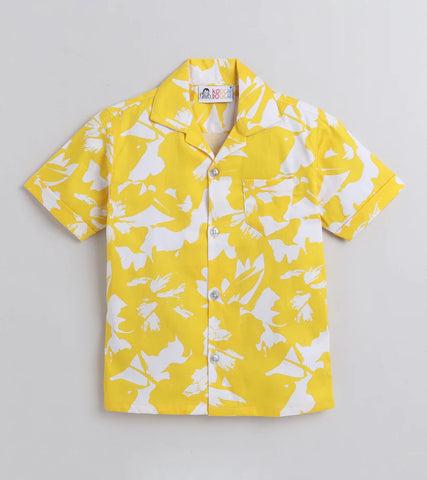 Beast4you Sunshine Magic Digital printed Shirt with White solid Shorts