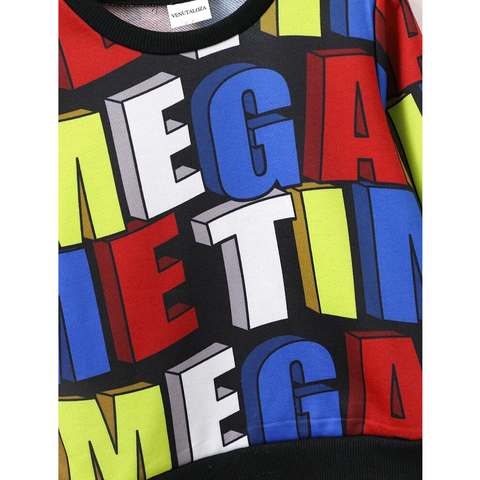 Beast4you Letters Stripe Full Sleeve Round Nick Tee T-Shirt For Boy's & Girl's.