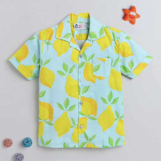 Beast4you Lemony Digital printed Boys Shirt