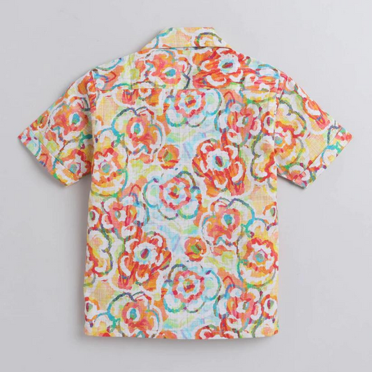 Beast4you Flower Lush Digital printed Boys Shirt