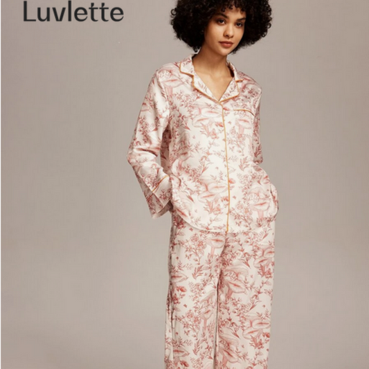 Beast4you LUVLETTE Satin Pajama Set