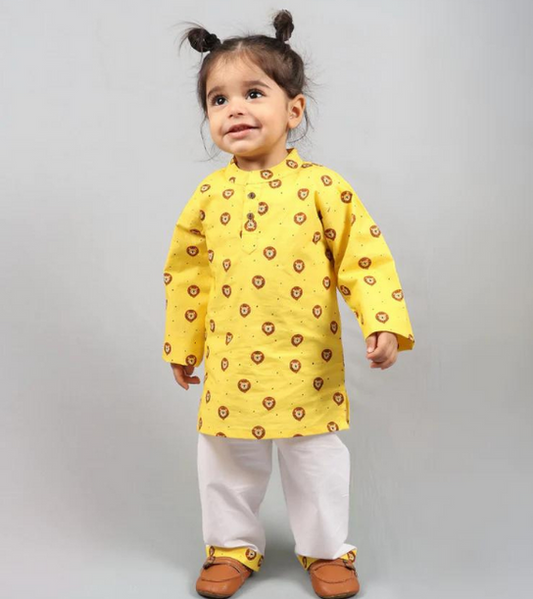 Beast4you Fiery Lion Kurta Set