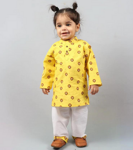 Beast4you Fiery Lion Kurta Set