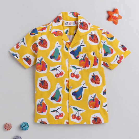 Beast4you Cherry Digital printed Boys Shirt