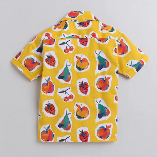 Beast4you Cherry Digital printed Boys Shirt