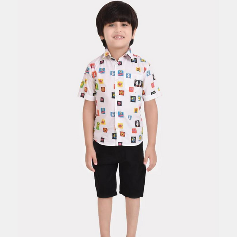 Beast4you Block Printed Boys Shirt