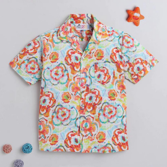 Beast4you Flower Lush Digital printed Boys Shirt