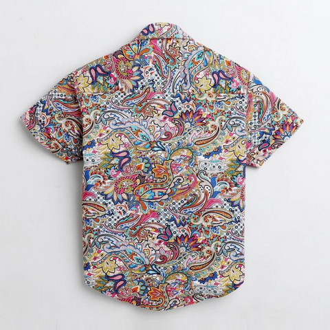 Beast4you Paisley Printed Half Sleeve Shirt