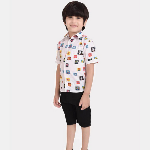 Beast4you Block Printed Boys Shirt