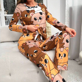 Beast4you AKIKODRAWS Cartoon Graphic PJ Set